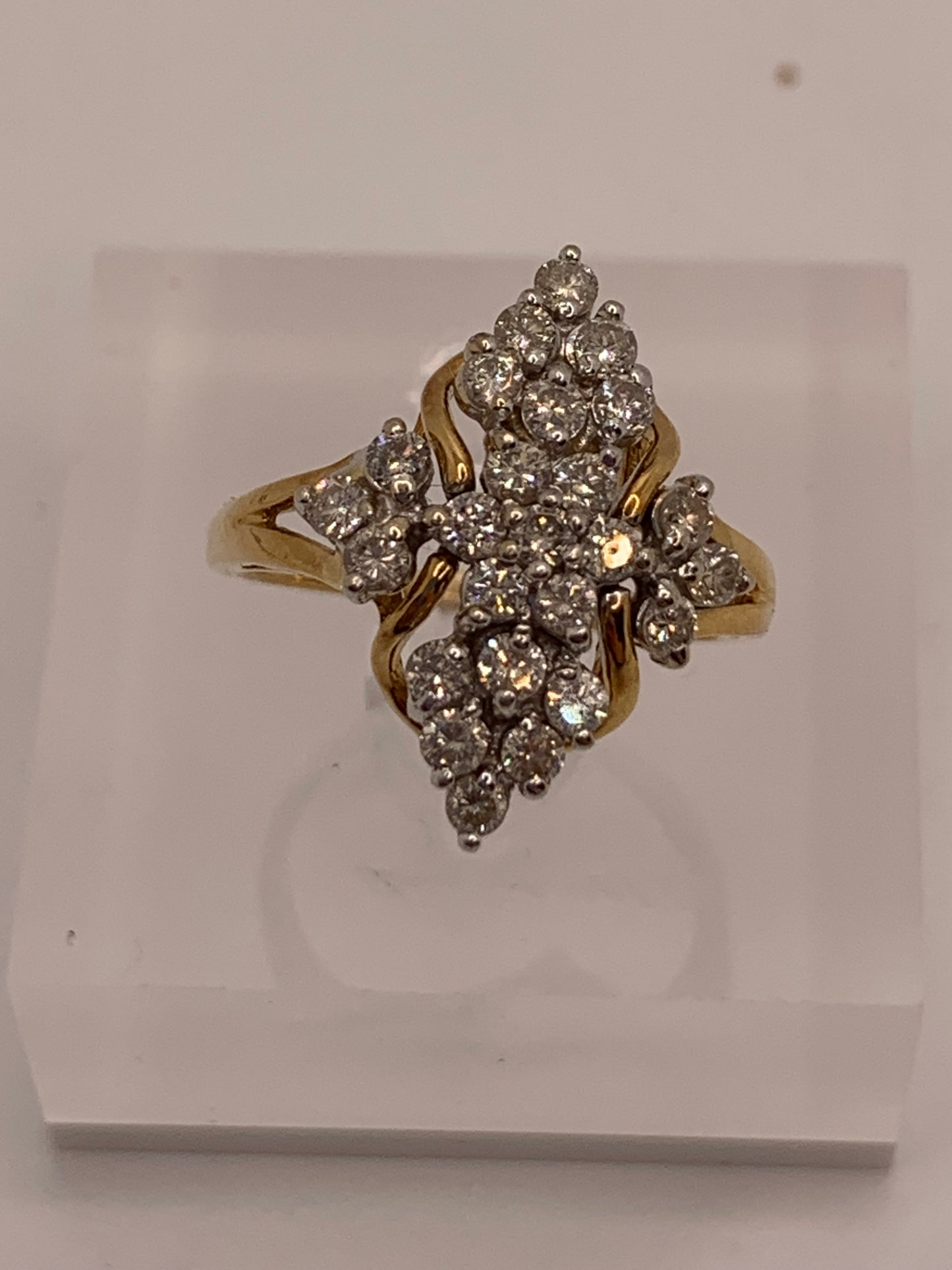 1ct Diamond Cluster Ring