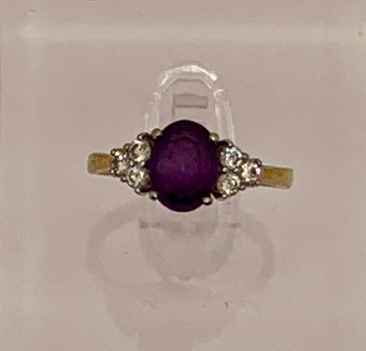 Amethyst & Diamond Ring