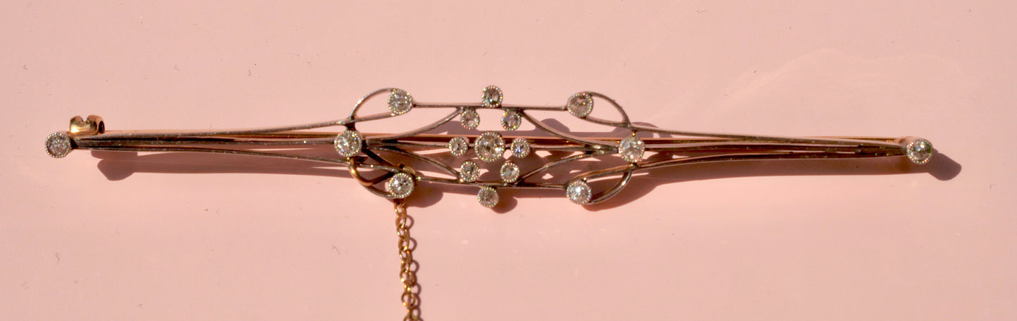 Art Deco Diamond Brooch