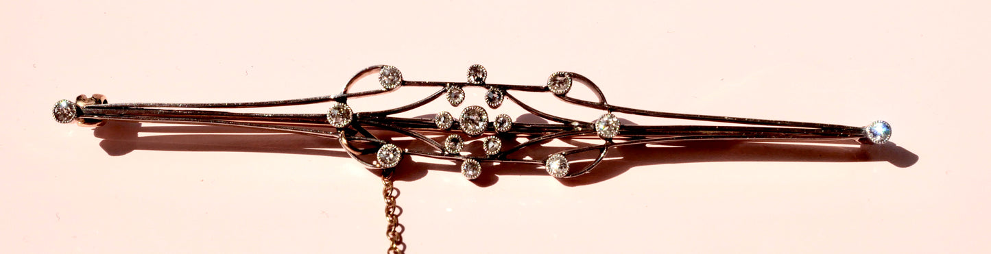 Art Deco Diamond Brooch