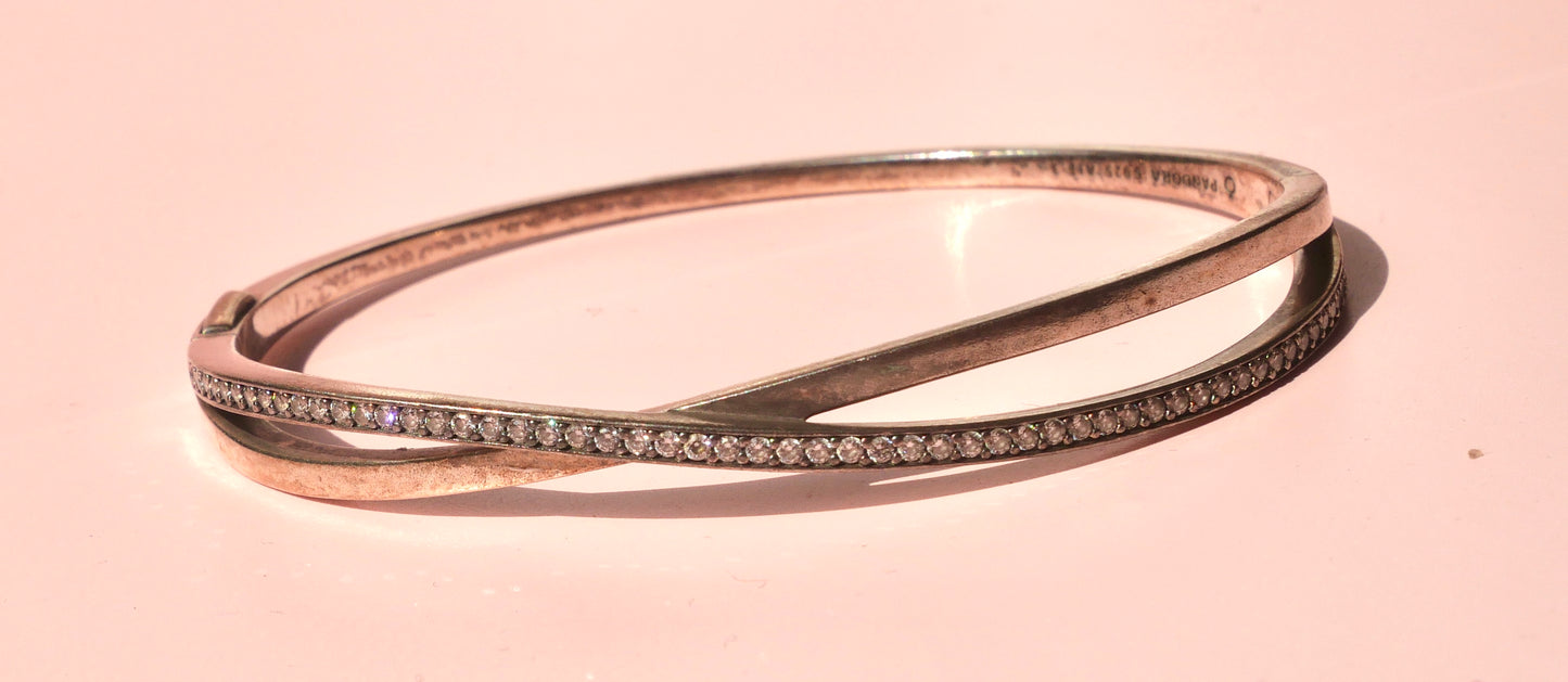 Pandora Silver Bangle