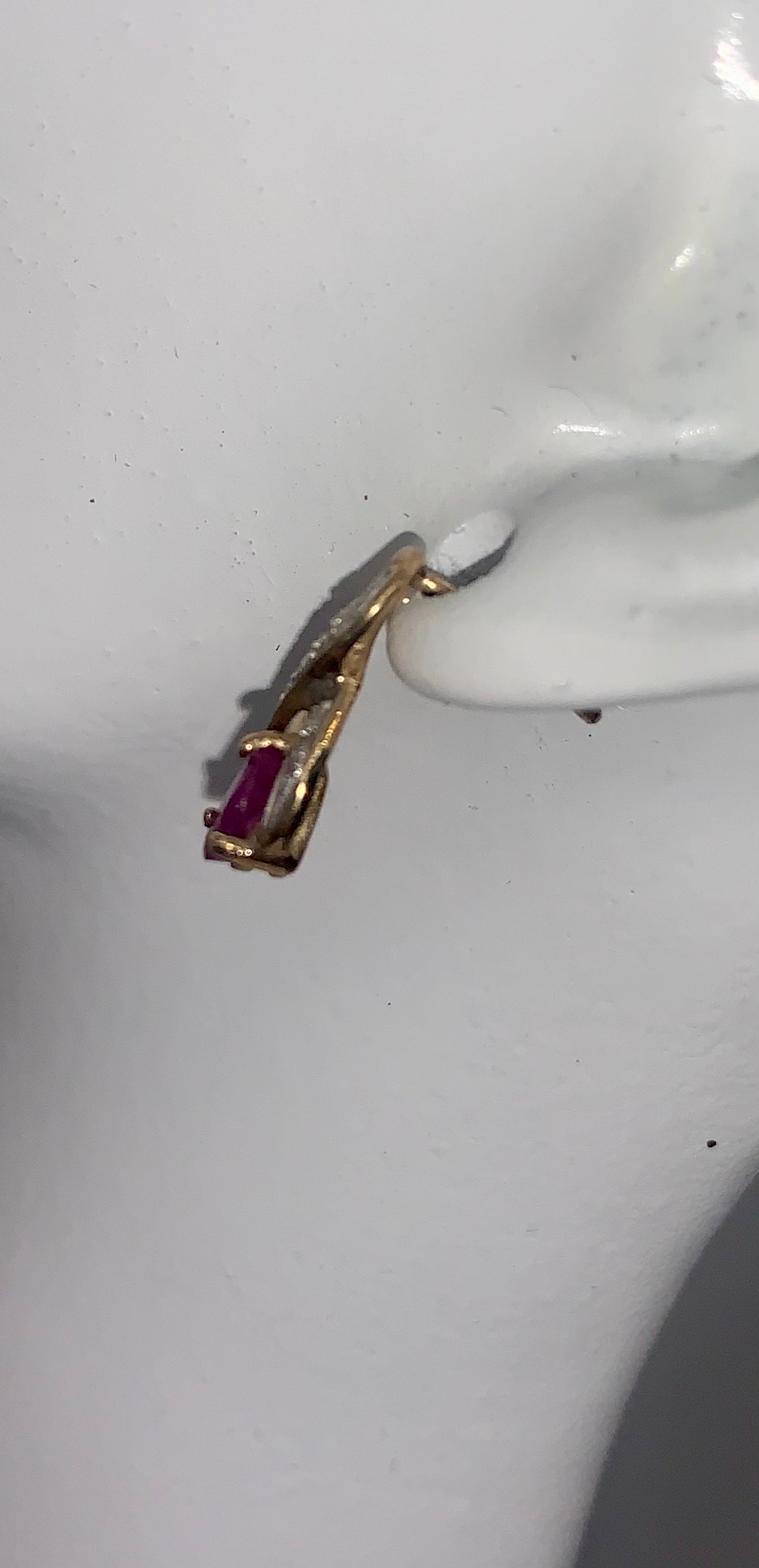 Ruby and Diamond Cluster Earrings