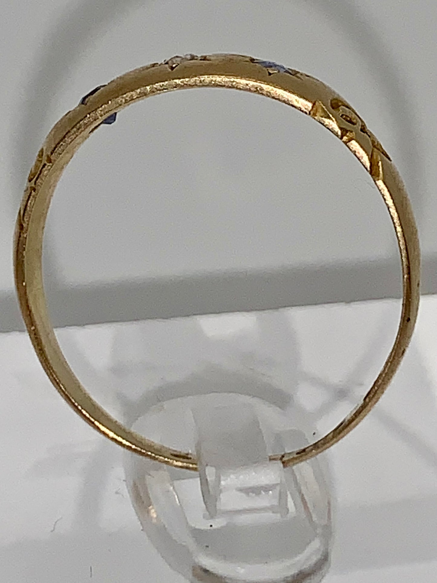 Edwardian Diamond and Sapphire Ring