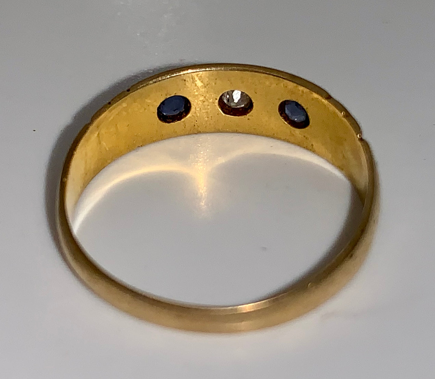 Edwardian Diamond and Sapphire Ring