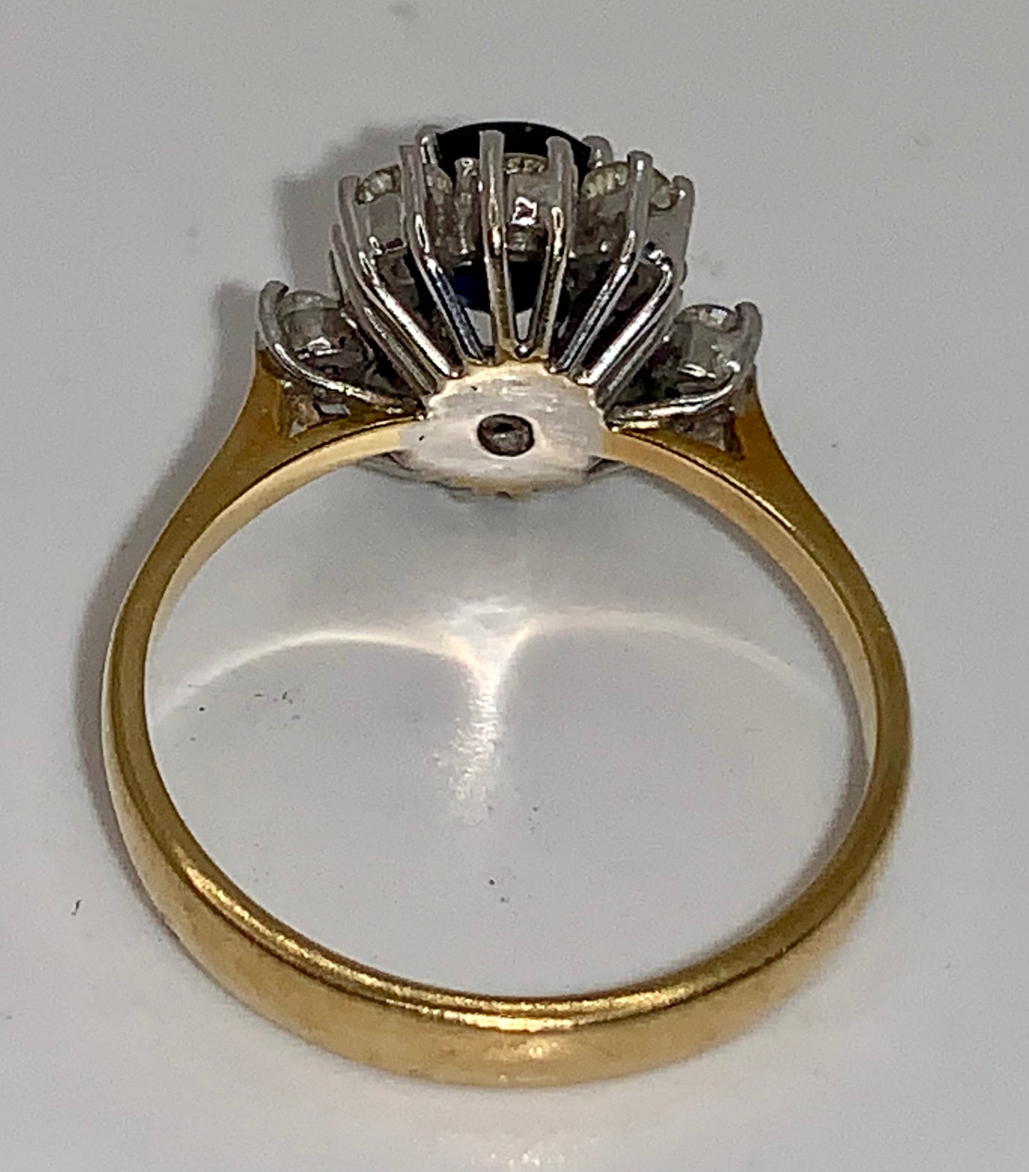 Sapphire & Diamond Cluster Ring