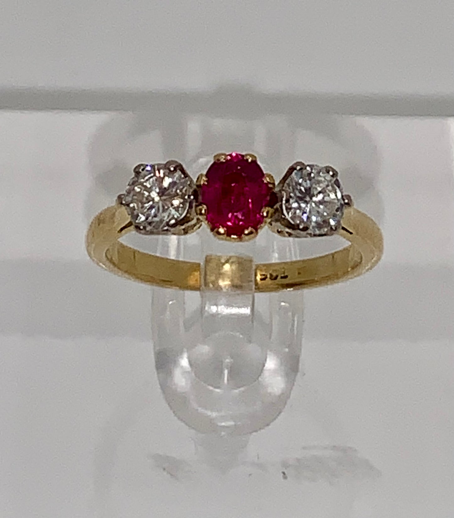Edwardian Ruby & Diamond Ring
