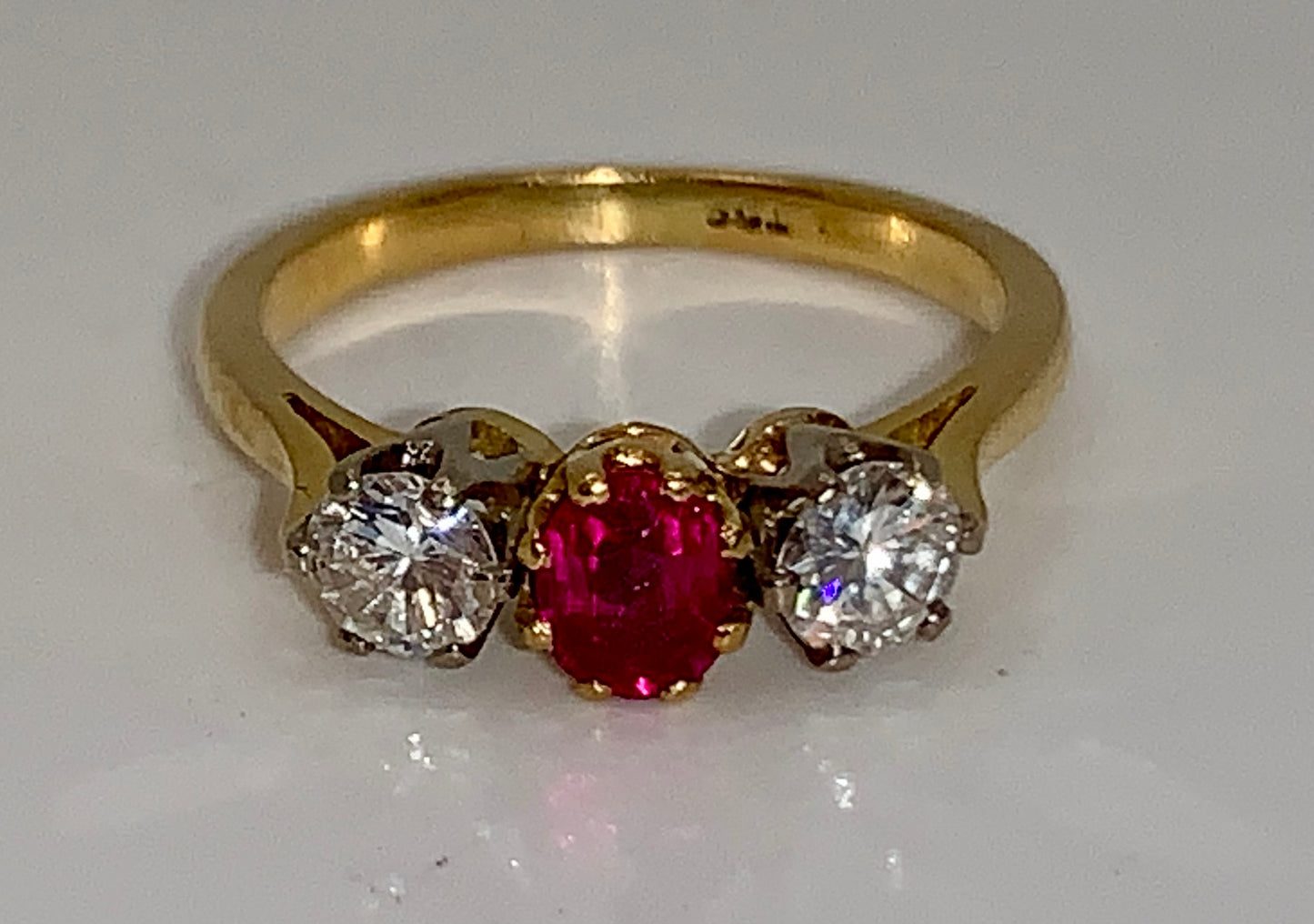 Edwardian Ruby & Diamond Ring