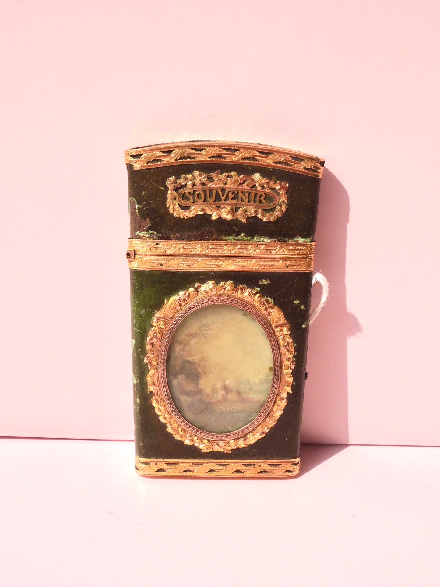 Late 18th Century French Leather & Gold Mounted 'Souvenir D'Amitié' Carnet de Bal (Dance Card)