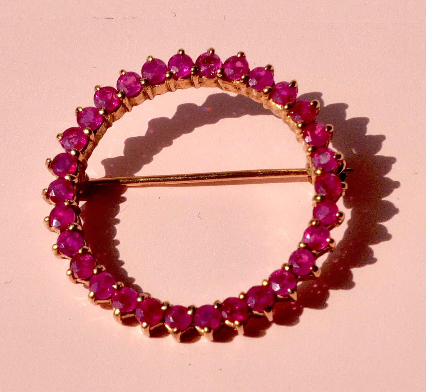 Ruby Brooch