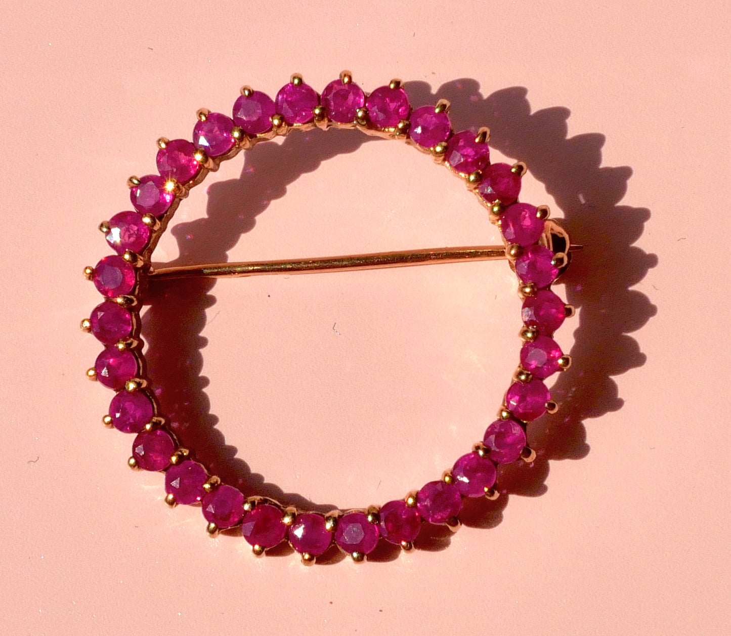 Ruby Brooch